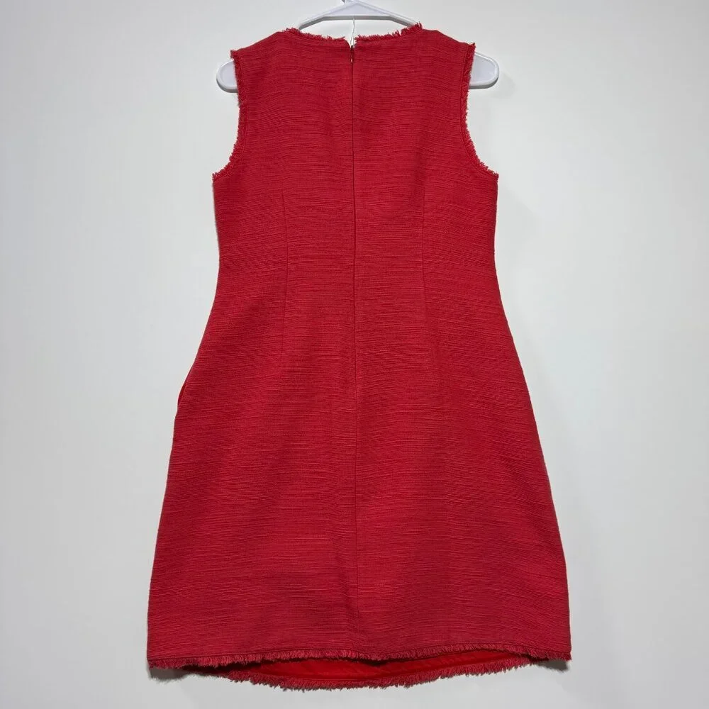 Banana Republic Frayed Edge Tweed Dress Size 4 - Picture 2 of 8